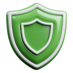 Shield icon representing secure, encrypted financial data